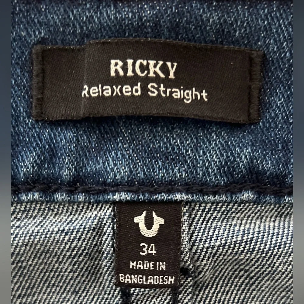 True Religion Men’s Jeans Ricky Relax Straight Size 34
